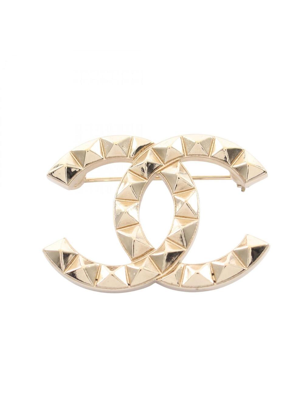 Chanel Coco Mark Brooch Pins Gold #281919C78B